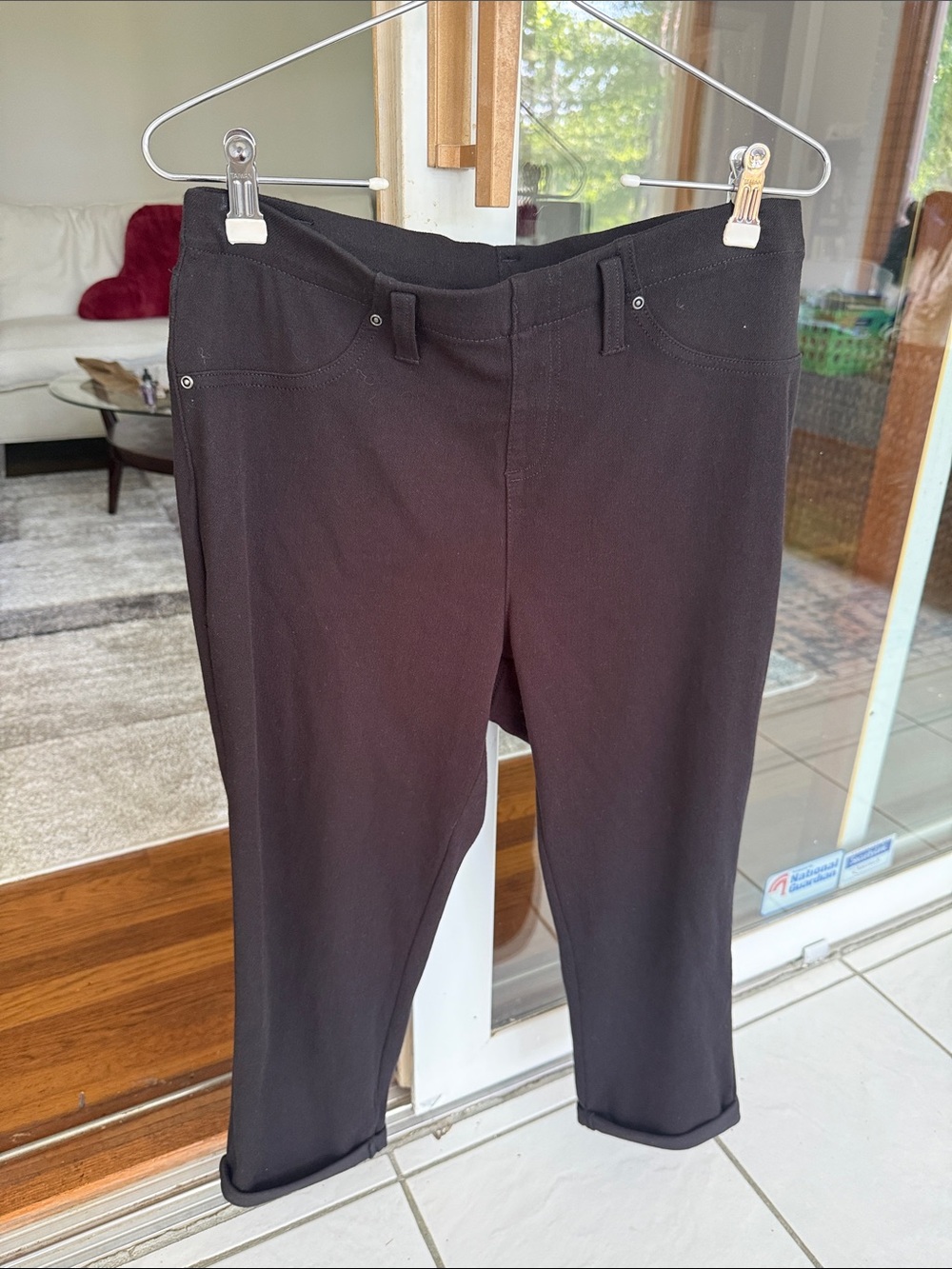 Terra & Sky Black Crop Ponte Pants